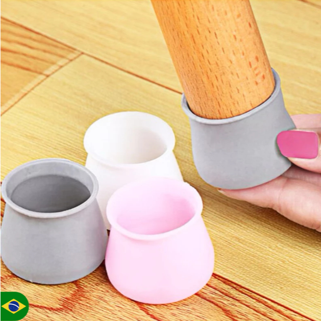 Kit 24/20/16/12 Protetor Silicone Pé de Mesa e Ca