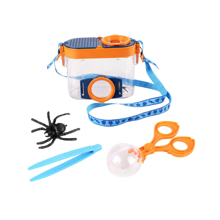 Kit Para Observação De Insetos Com Lupa 5X Ampli