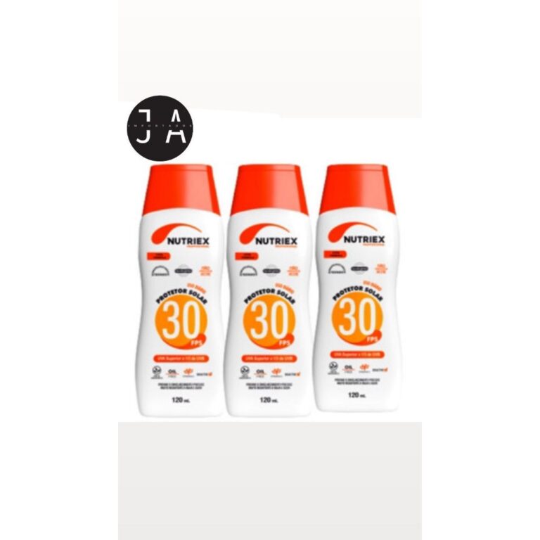 Kit 3 Protetor Solar Fps 30 120ml Nutriex 1/3 UVA 