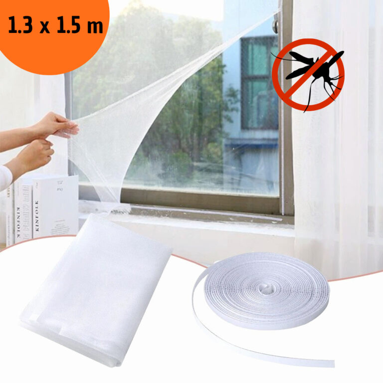 KIT Tela Mosquiteira Para Janela Velcro Fácil Apl