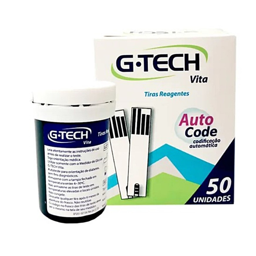 Tiras de Teste G-TECH Vita 50 unidades
