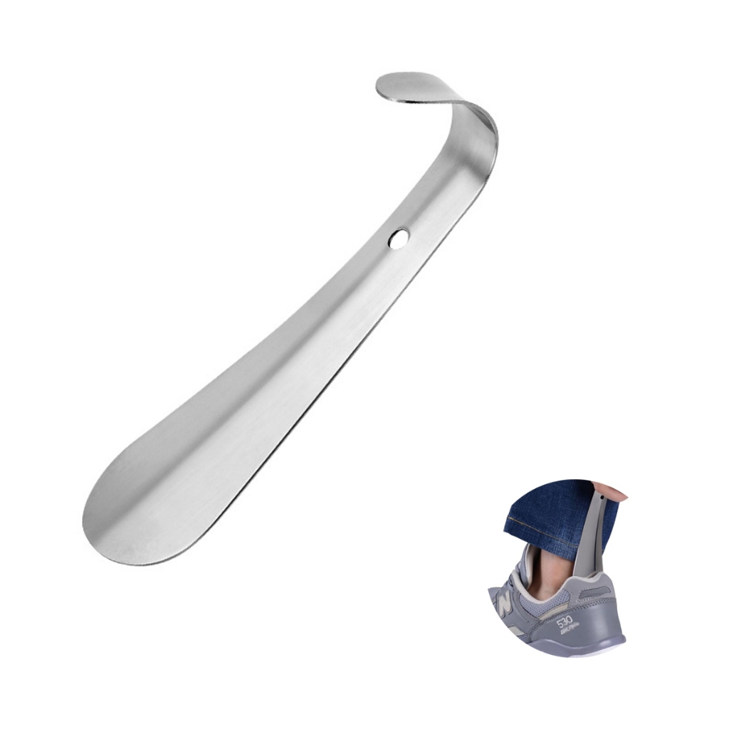 Voltar Inativo O anúncio está pausado. Reativar Portátil Calçadeira De Sapatos Aço Inox 15cm Para V