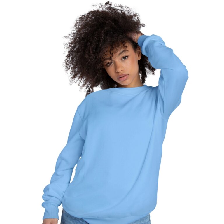 Moletom Sem Capuz Gola Redonda Liso Blusa Frio Cas