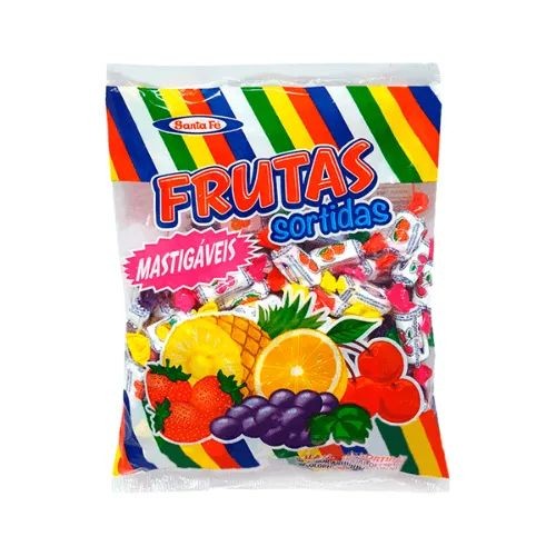 Bala Mastigável Sortidas Santa Fé 500g