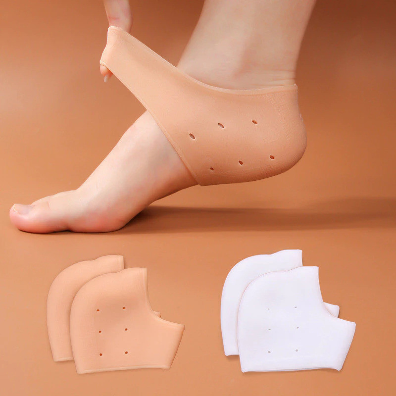 KIT 2/4/6 Peças Almofadas de Silicone Para Calcanhar – Hidratante Antirrachadura e Esporão de Calcân