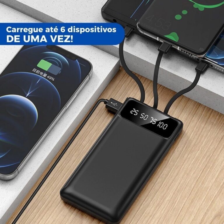Carregador Power Bank Portátil 20000mah Universal