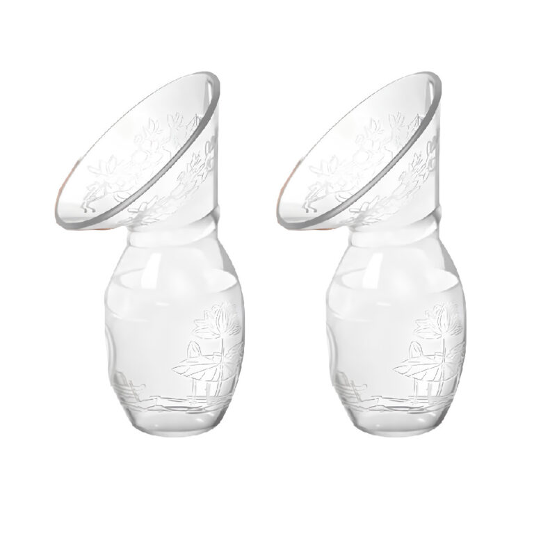 Kit 2 Copos Coletor de Leite Materno Silicone Tran