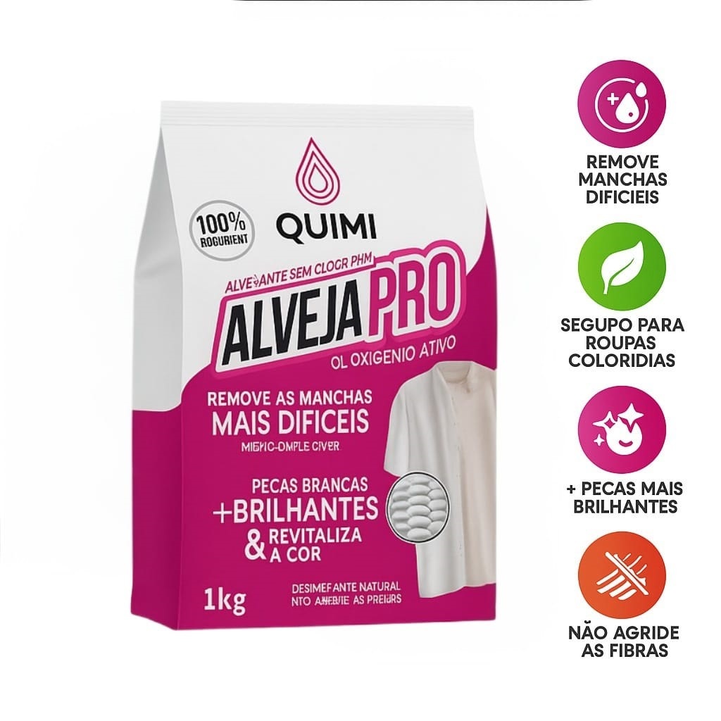 Percarbonato 100% Puro para limpeza em geral, clareador de roupas