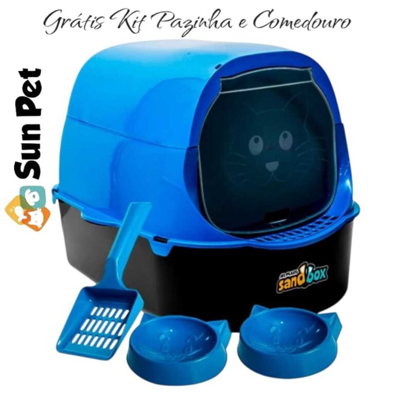 Caixa de Areia Pet Banheiro De Gato Fechada Grande