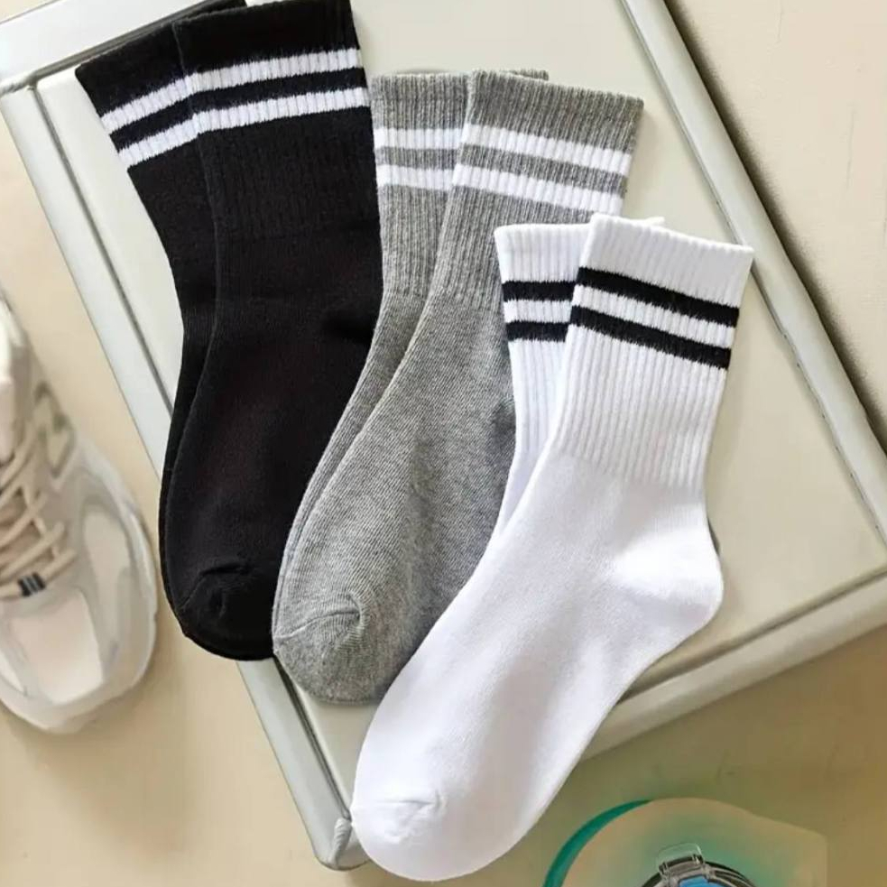 Meias Cano Alto Moderna Com 1 Até 6 Pares Algodão