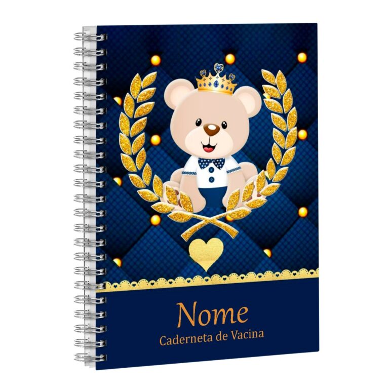 Caderneta de Vacina Menino Personalizada com nome 