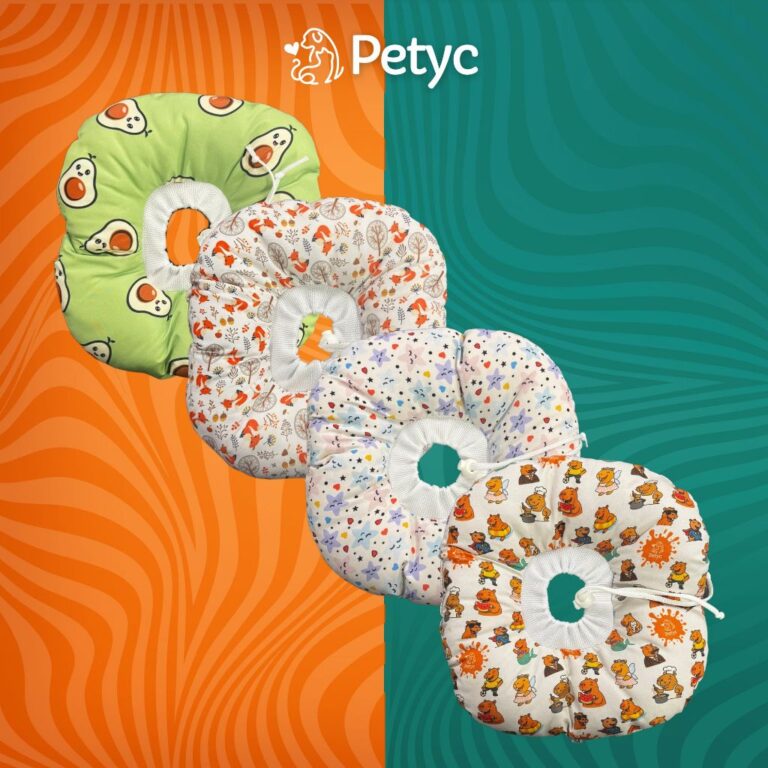 Colar Elizabetano Ajustável Pós Cirúrgico Cães