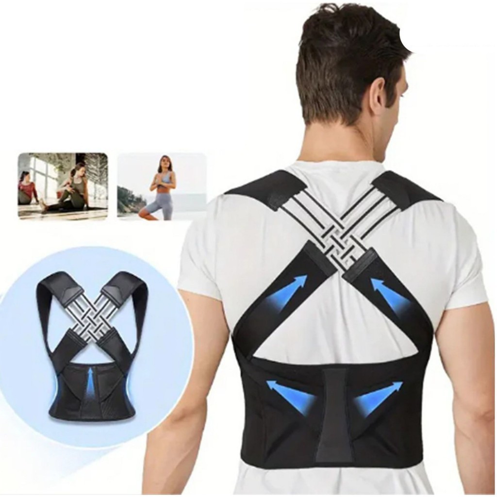 Colete Corretor Postural Para Coluna Cervical Alinha Postura