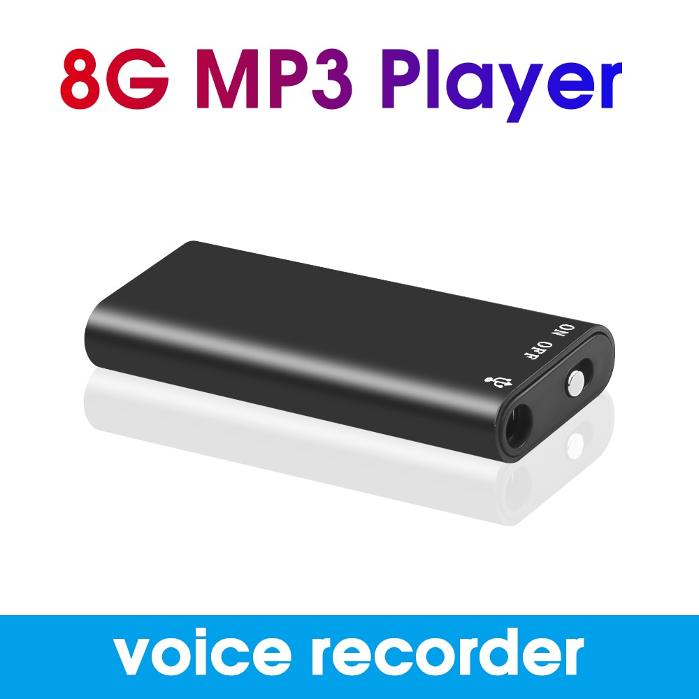 8GB/16GB/32GB Mini Gravador De Voz Digital Mp3 Player 3 Em 1 8GB Armazenamento De Memória 192Kbps Gr