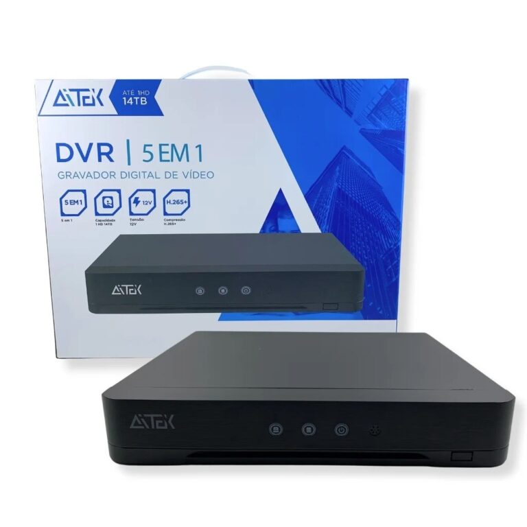 DVR 8 CANAIS RECONHECIMENTO FACIAL AUDIO COAXIAL 5
