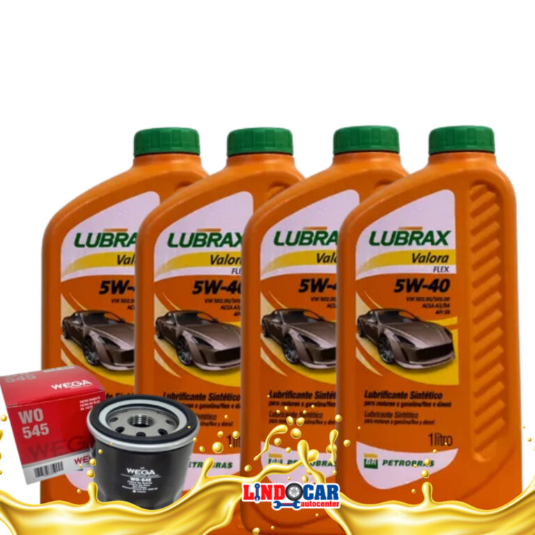 KIT TROCA DE ÓLEO GOL G7 G8 5W-40 SINTÉTICO E FI