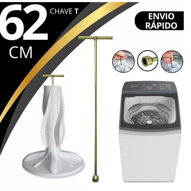 Chave T  longa 62 mm canhao 10 mm para Maquina de 