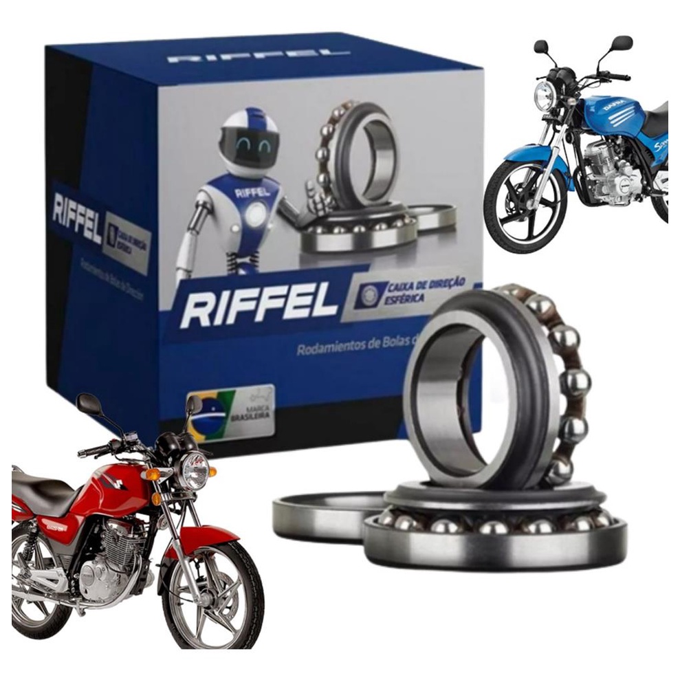 Caixa De Direção Esferica Suzuki Yes Intuder Katana Gsr 125 Speed 150 2002 A 2017 Original Riffel