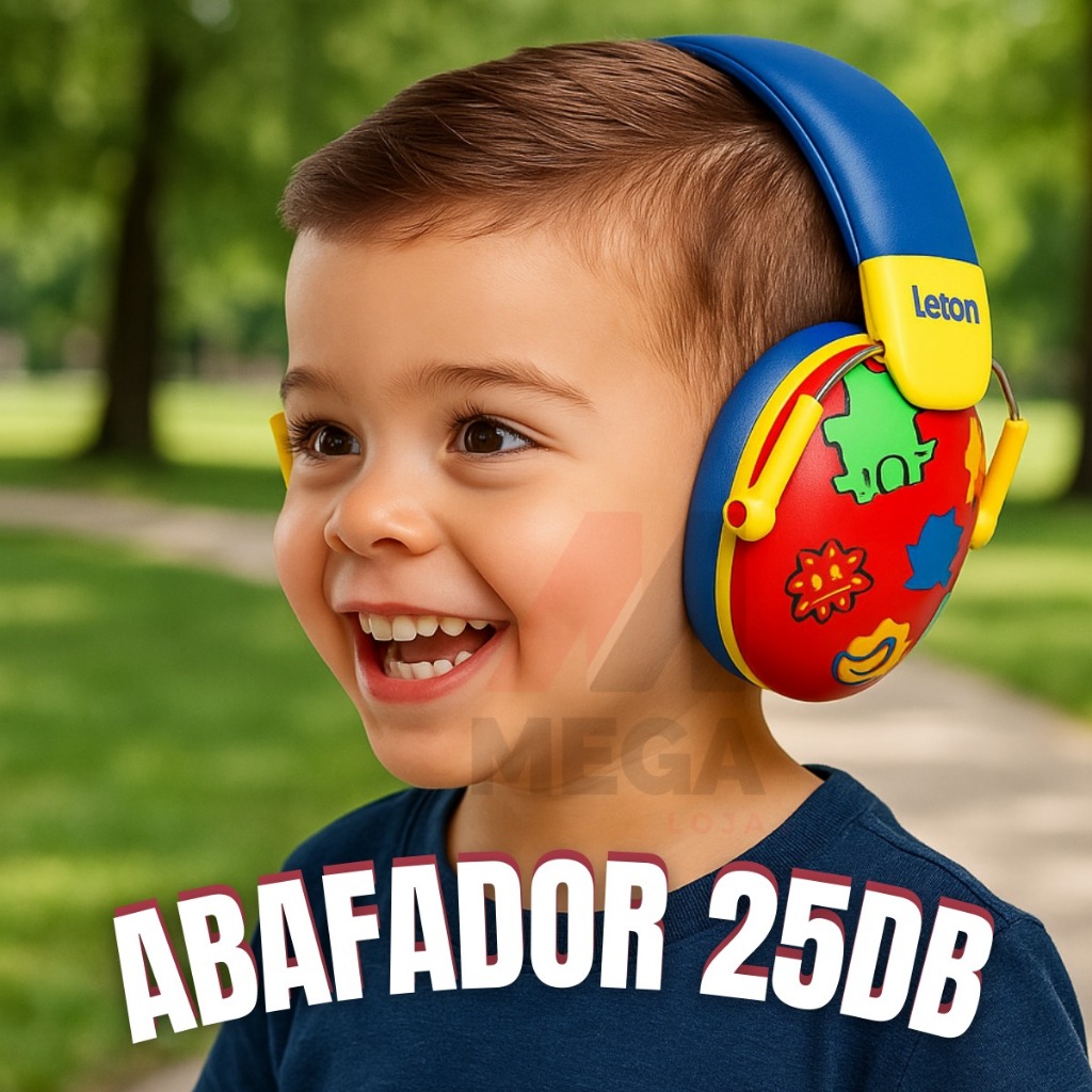 Fone abafador de som ruido para autista hipersensibilidade infantil TEA TOD TDAH Menino Menina Ajust