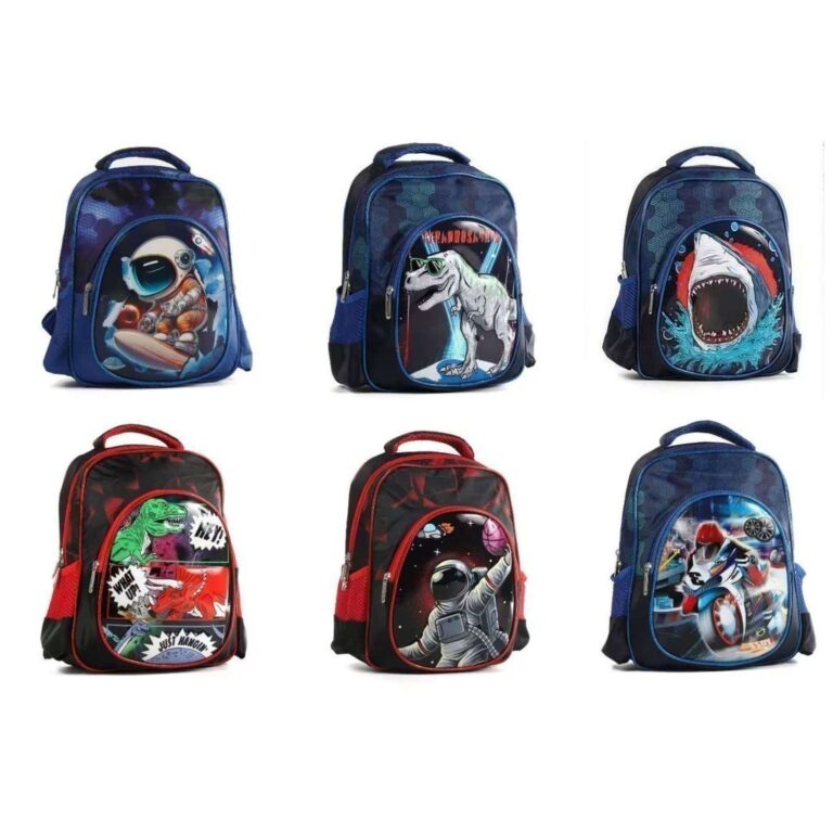 Bolsa escolar infantil impressa em 3D, bolsa escol