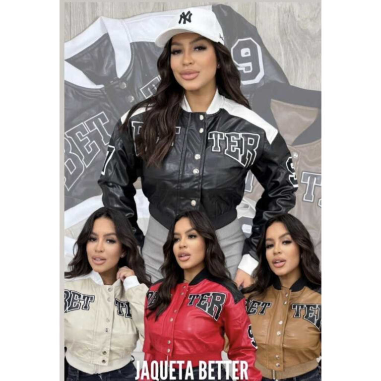 JAQUETA DE COURO BETTER JAQUETA ESTILOSA MODA BLOQ