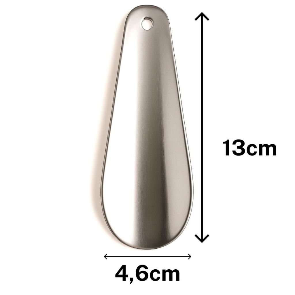Calçadeira de Sapato Inox Metal Premium  Ideal para Tênis, Botas e Calçados em Geral
