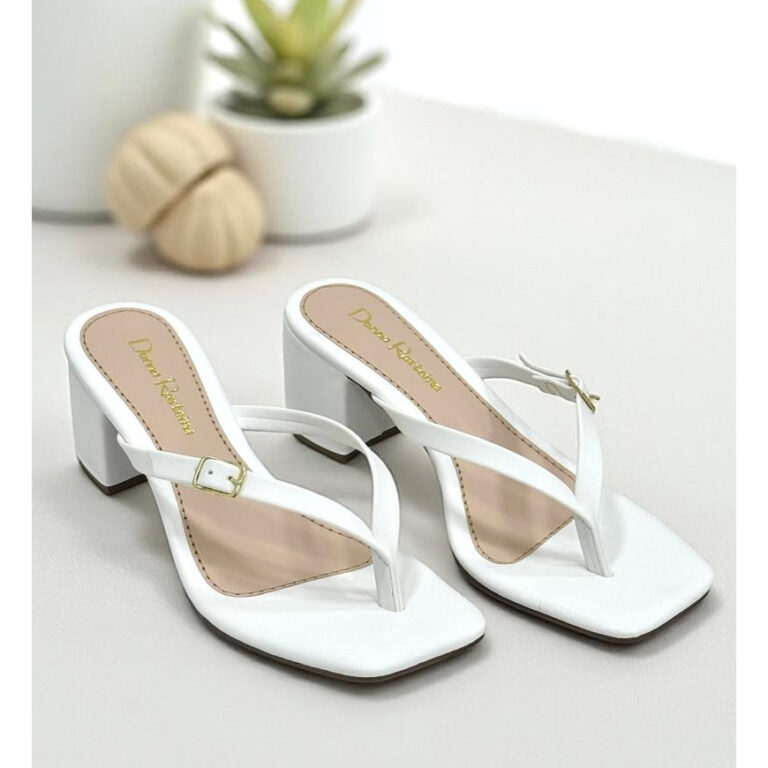 Sandália Feminina Tamanco Salto Bloco Sandalia Sa