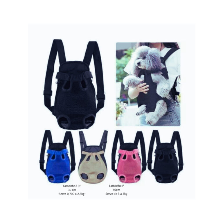 Bolsa Canguru para Transporte de Pet / Mochila par