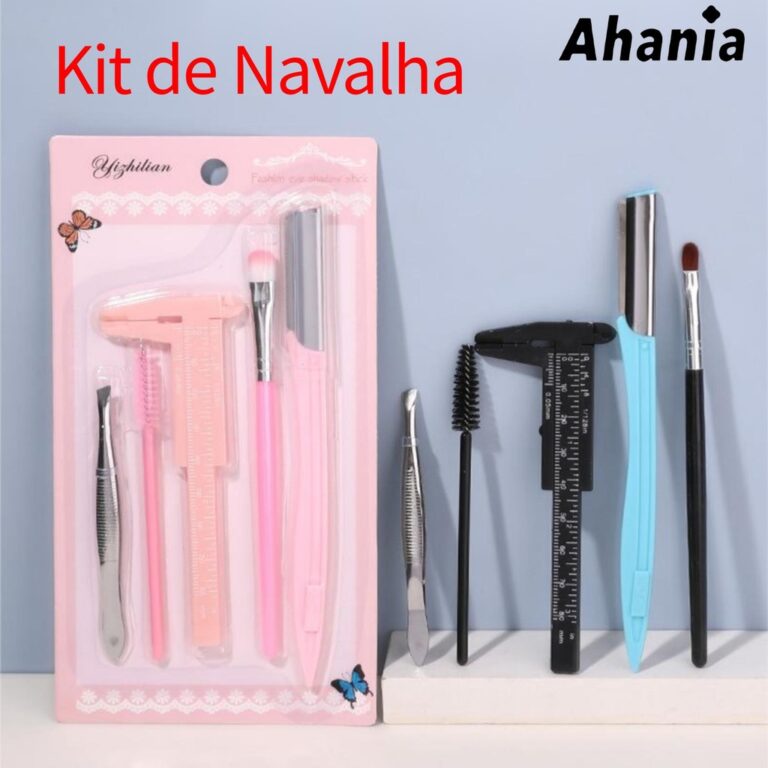 Kit Ferramento para Sobrancelhas, Navalha de Sobra