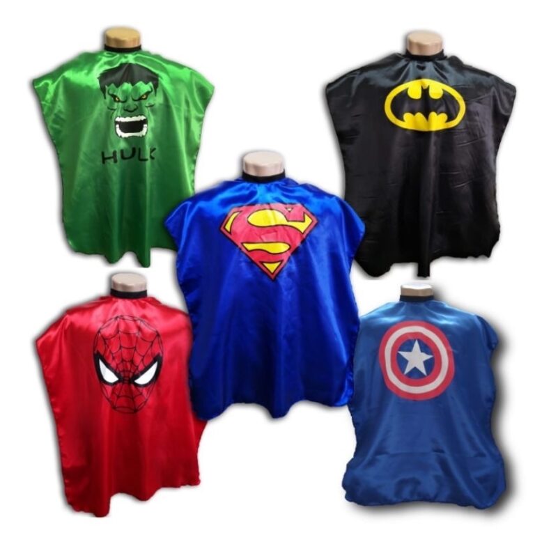 Capa de corte Infantil Heróis Barbershop Barbeiro