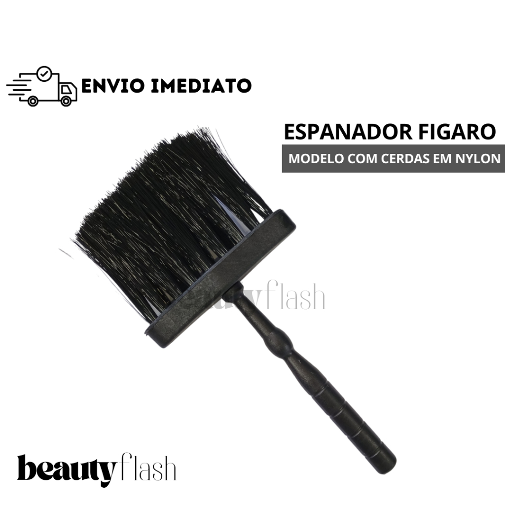 Espanador De Barbeiro Profissional Com Cerdas Macias Em Nylon Para Limpeza De Cabelo E Pescoço