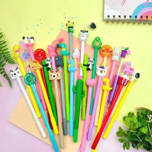 Kit 5/10/15/20 unidades Caneta fofa Criativa Gel P