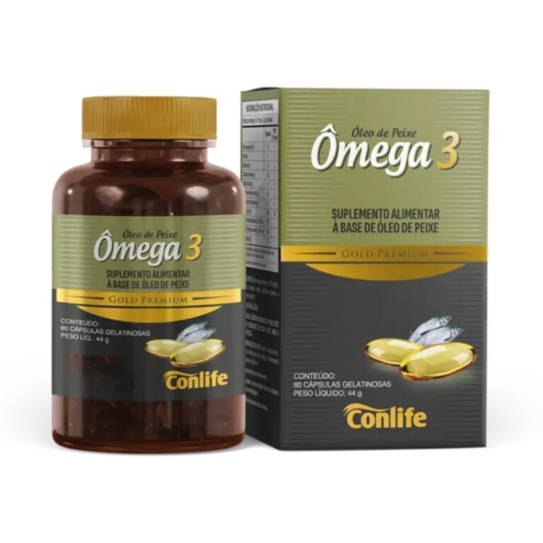 Ômega 3 Conlife 1000mg c/60 Cápsulas Gelatinosas