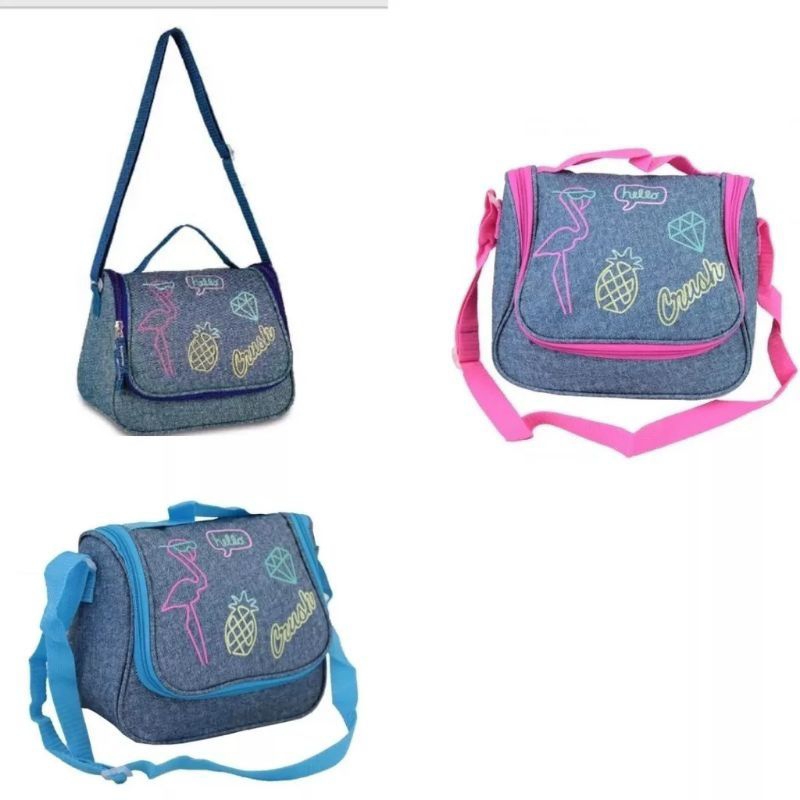 Lancheira Térmica Bolsa Escolar Flamingo Unicórnio Fun ClioTérmica Menina Menino- Original da Clio –