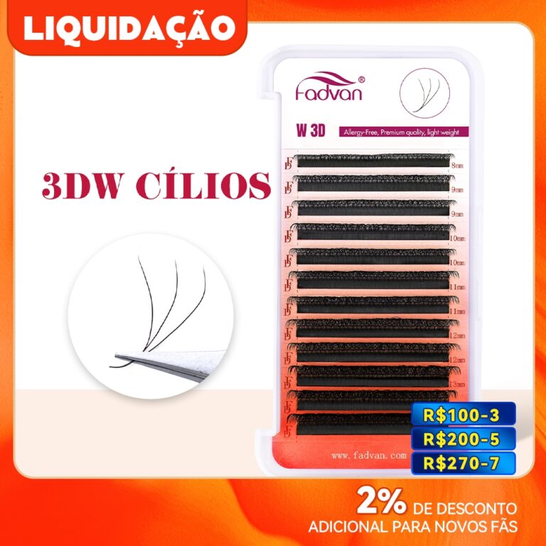 Fadvan W cílios 3D ventiladores de volume premade
