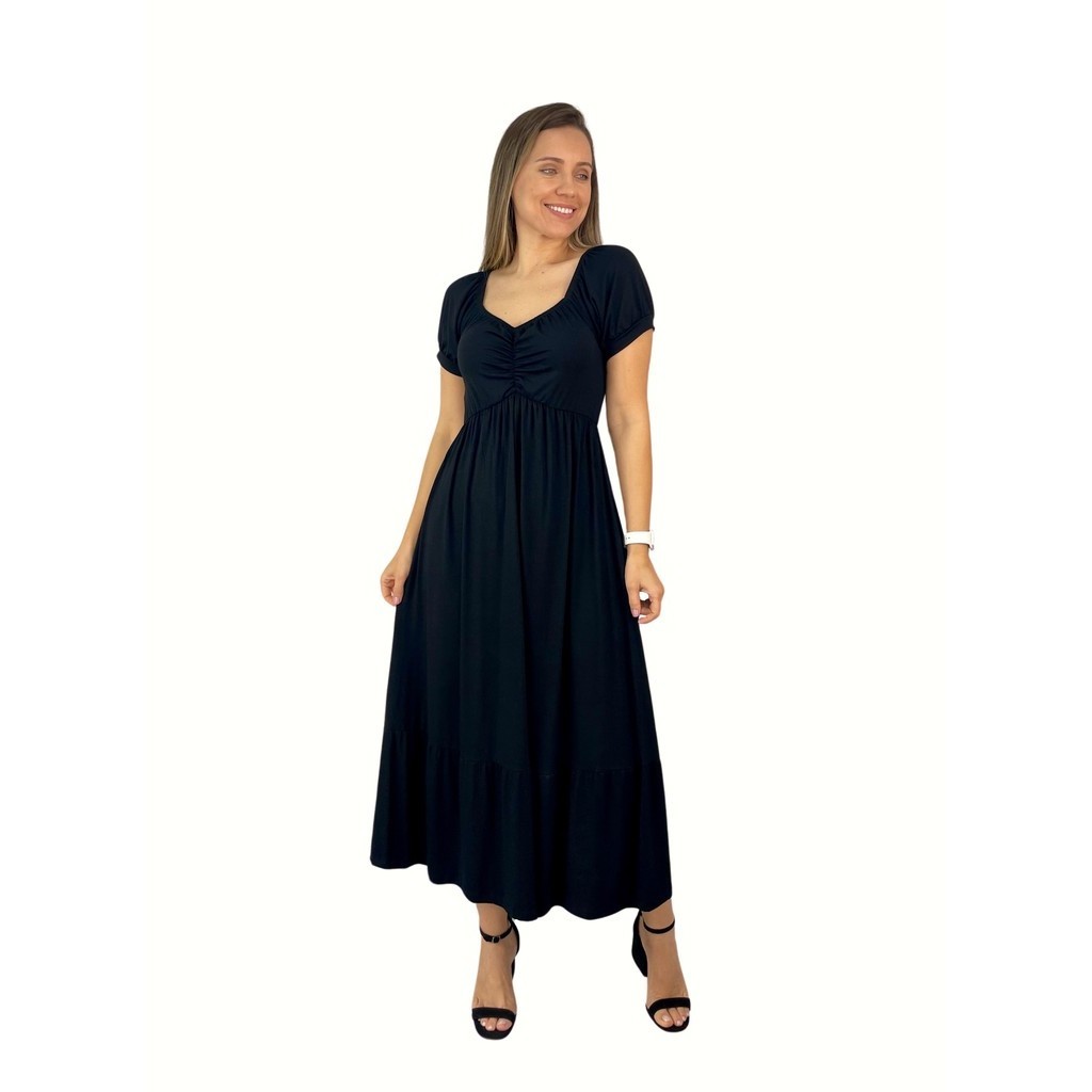 Vestido Midi Premium Amamentação Diversas Cores Gestante Grávida Amamentar Moda Casual e Evangélica