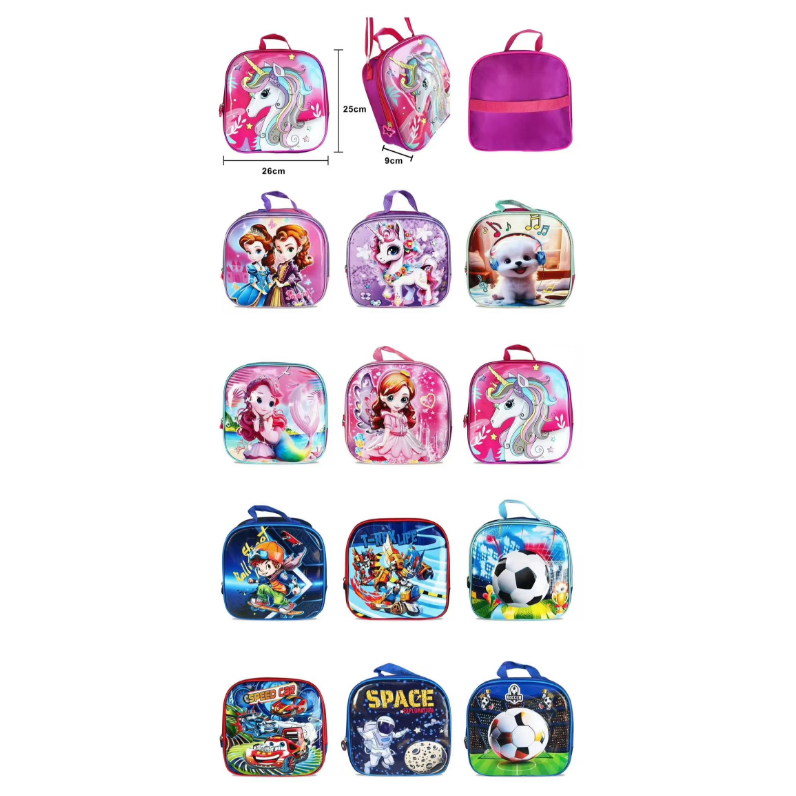 Bolsa Lancheira Térmica Infantil pra menina ou menino tamanho25*26