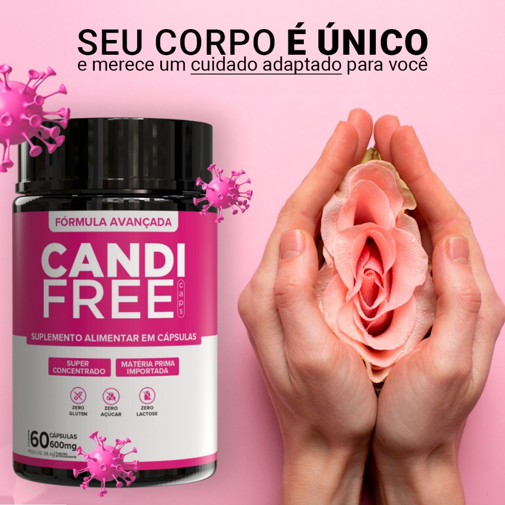 Candi Free Suplemento Intimo Feminino e Flora Vaginal | Natural Original – 60 Capsulas