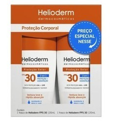 Kit Protetor Solar Helioderm Fps30 120ml Kit 02 un