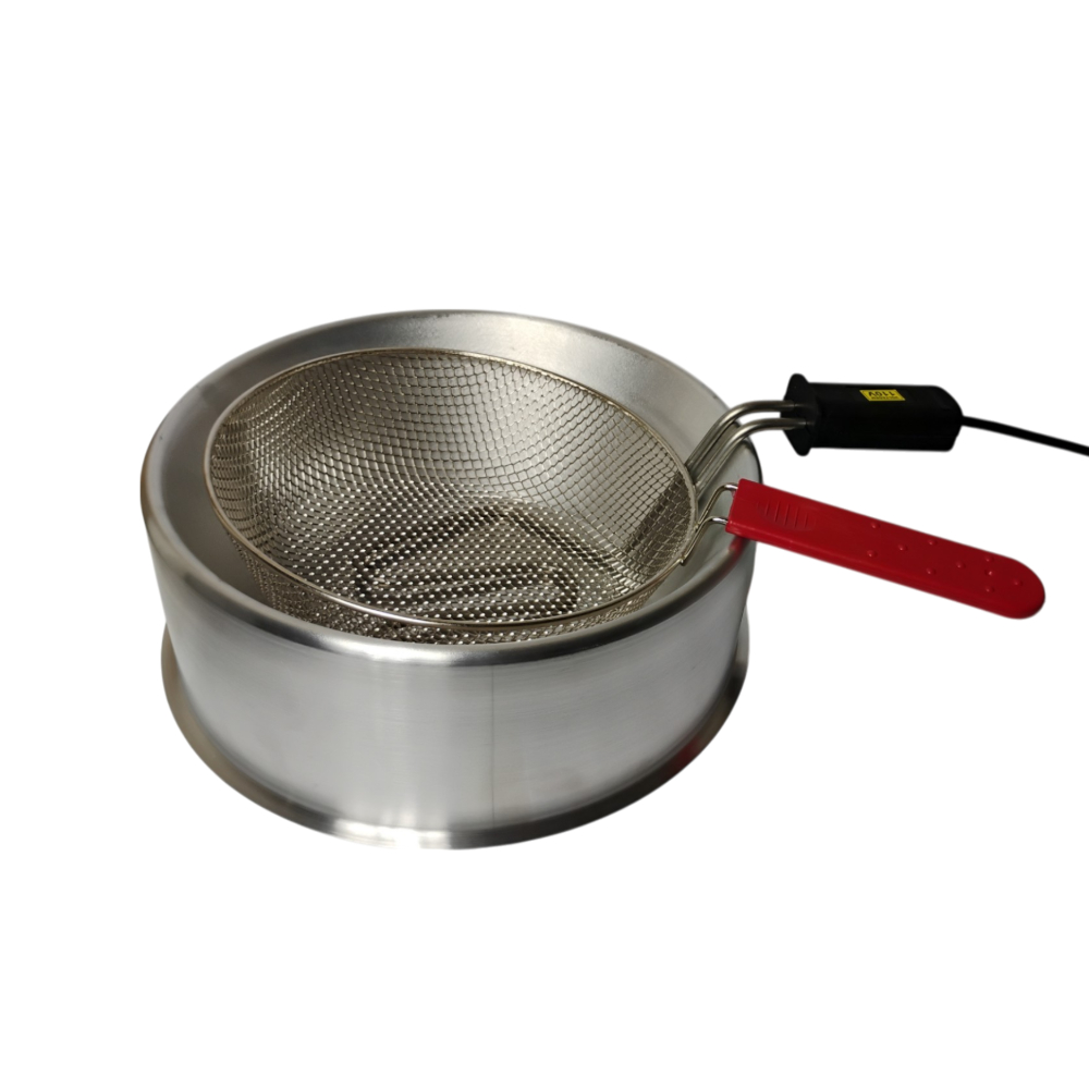 Fritadeira Elétrica compacta de Alumínio 3,5L 110V 127V 220V BIPARTIDO da Chalotte