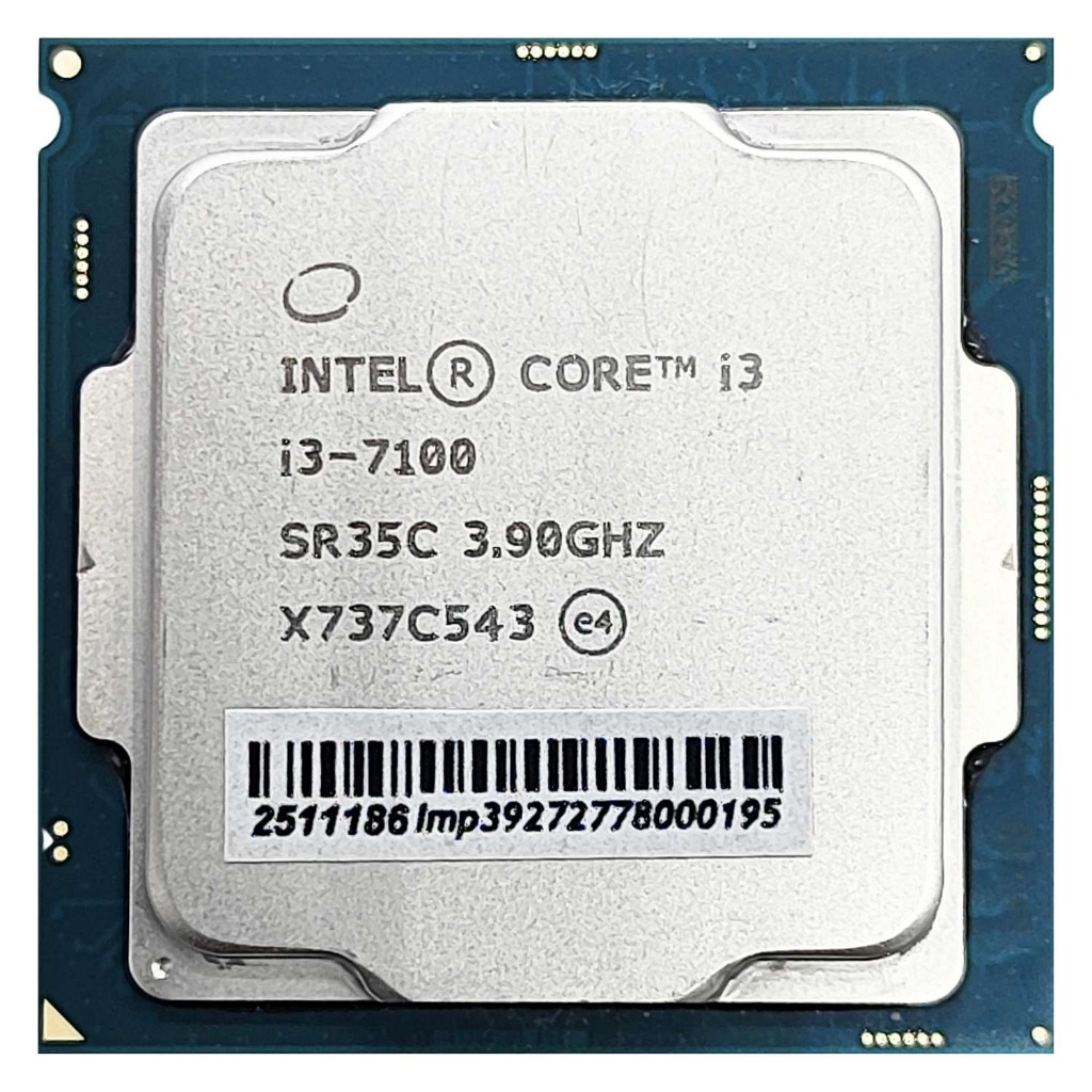 Processador Intel i3-7100 LGA 1151 OEM 7. Geração 3.9GHz DDR4 64GB Suporte a 4K HDMI e DisplayPort