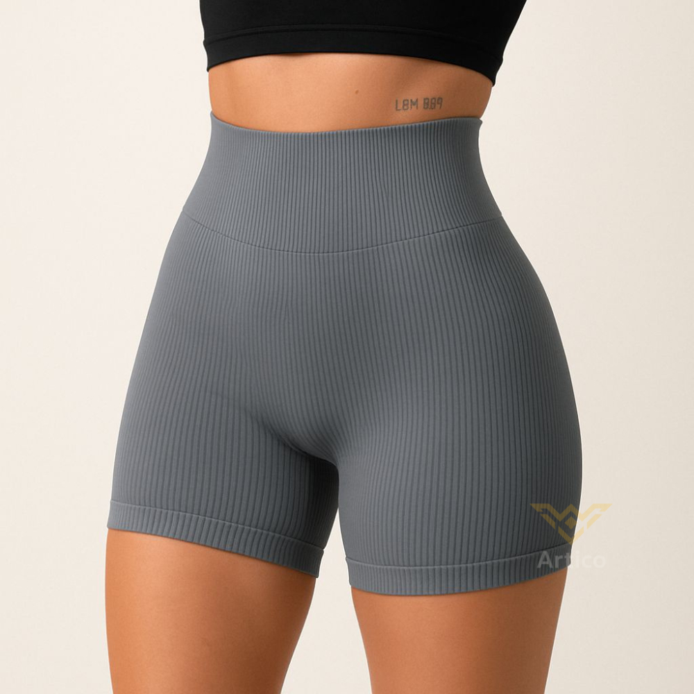 Shorts Fitness Canelado Academia Zero Transparencia Feminino LP