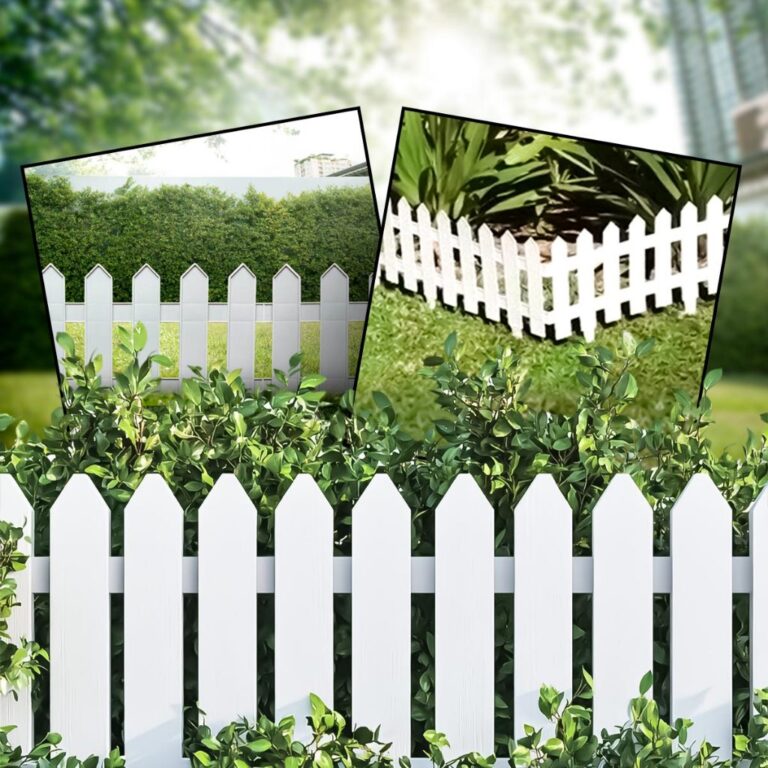 Kit 21 Cercas Plástica Decorativa Jardim Inglês 