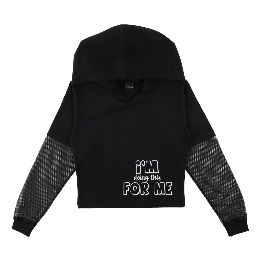 Blusa Juvenil Pami Meia Malha Manga Longa