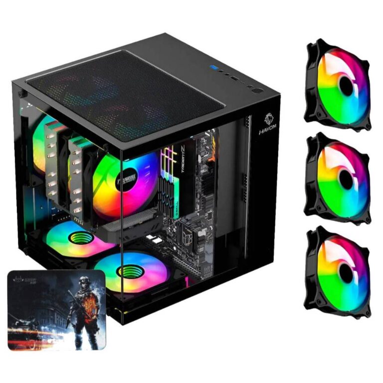 Gabinete Gamer Com Fans RBG LED Estáticas inclusa