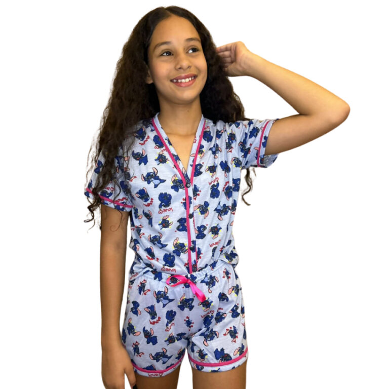 Pijama Americano Infantil/ Estampados/ Baby doll/