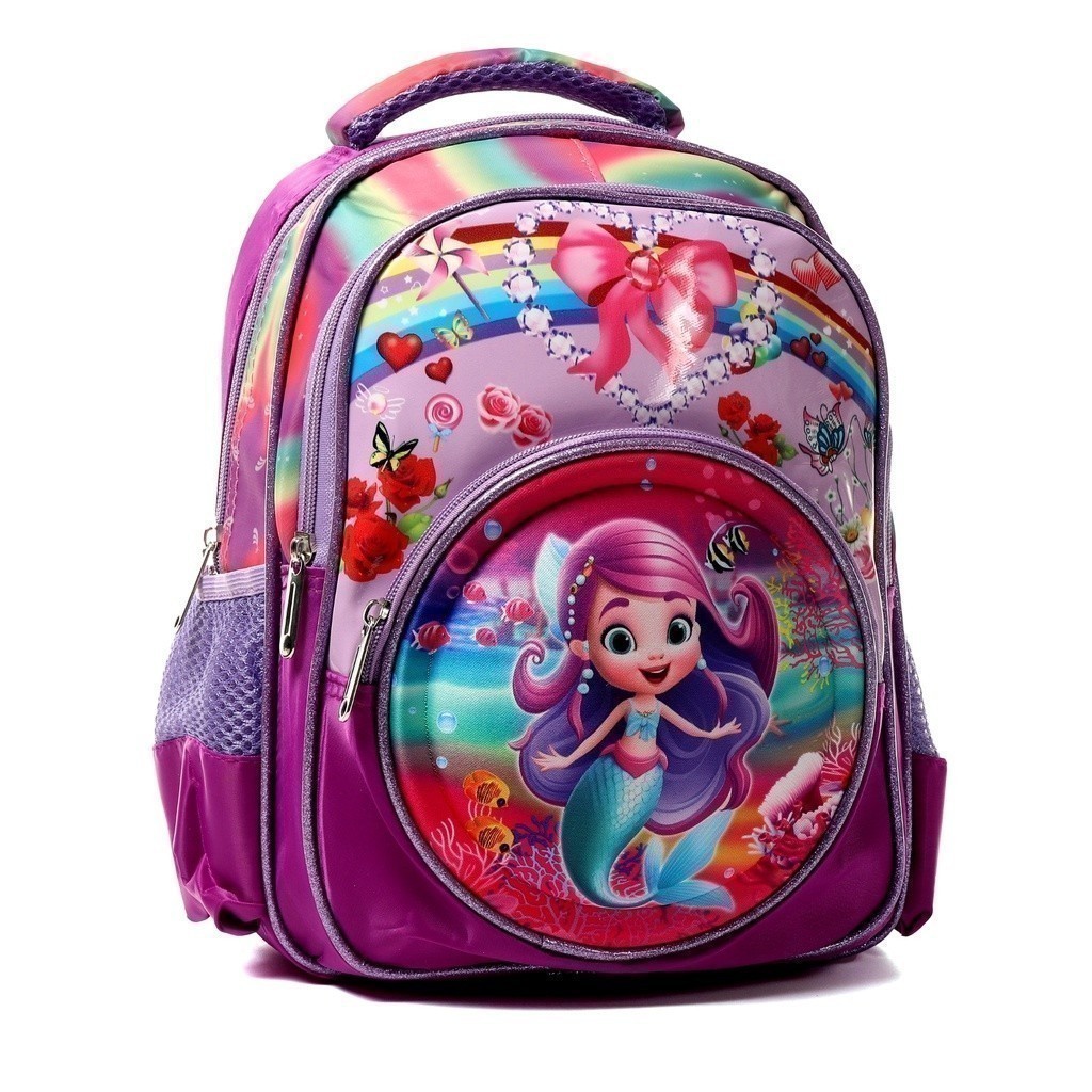 Mochila infantil escolar para meninos e meninas 3 divisorias MarisaStore