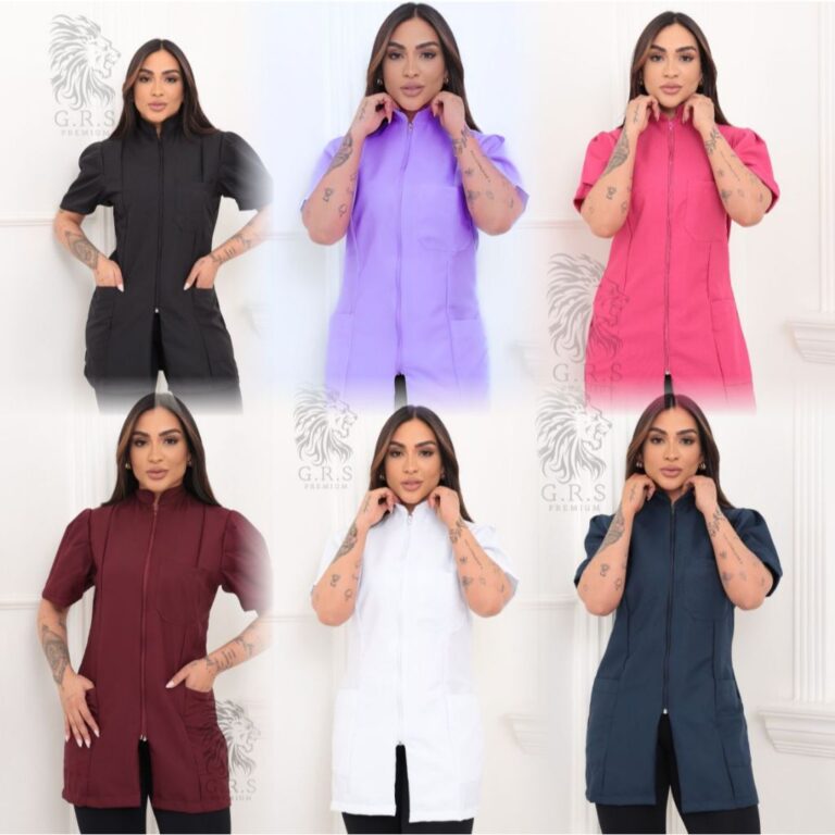 Jaleco Feminino Manga Curta Bufante Princesa Acint