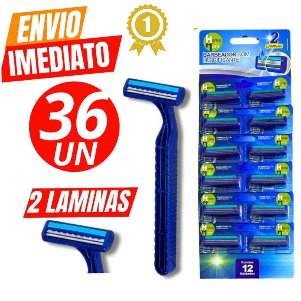 kit 30, 20 UND Prestobarba Aparelho de Barbear 2 Lâminas Com Fita Lubrificante Barbeador Descartáve