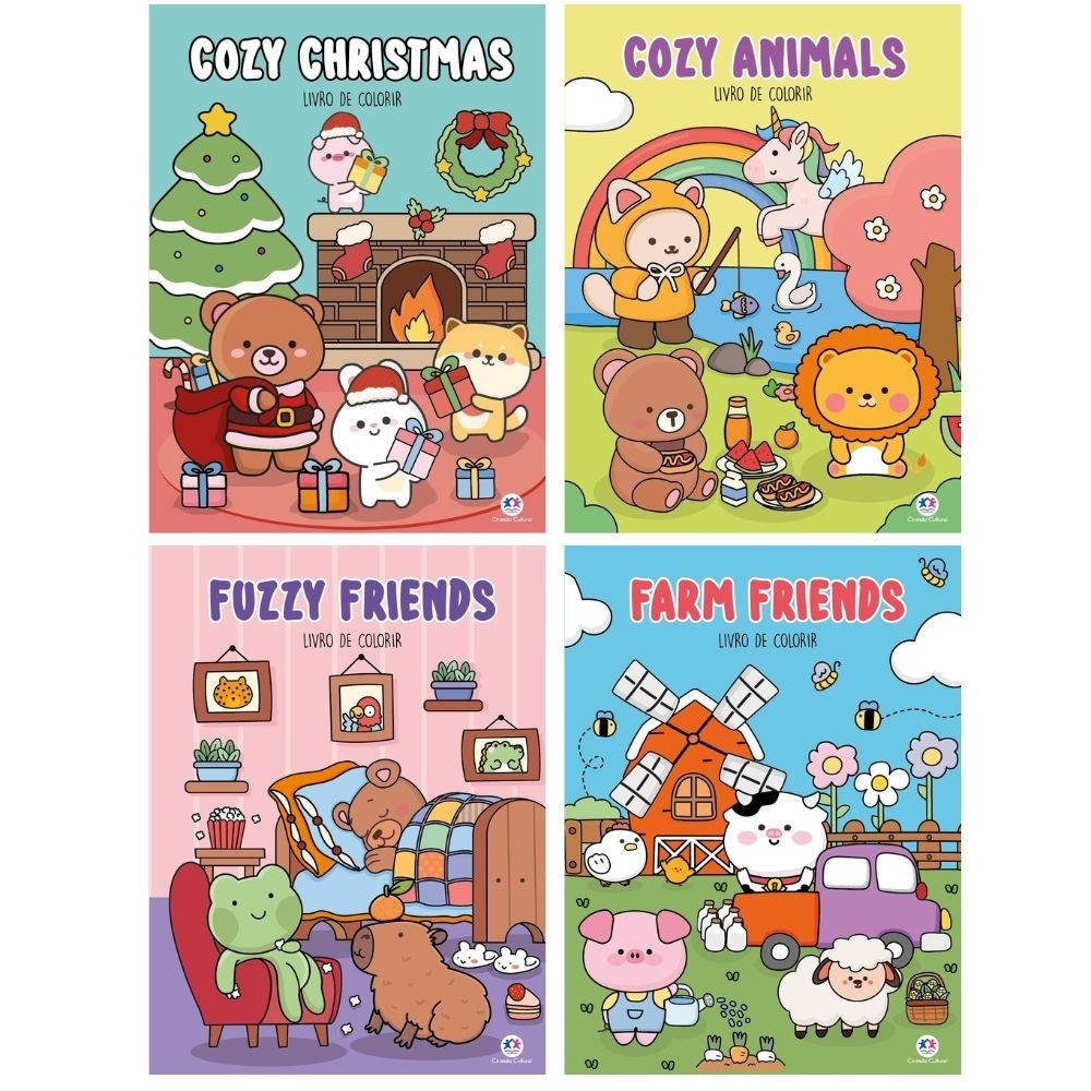 Kit livros de colorir – Comfy E cozy books